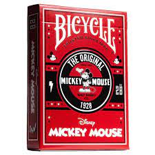 Bicycle Mickey Mouse Playing Cards - Red Packaging
